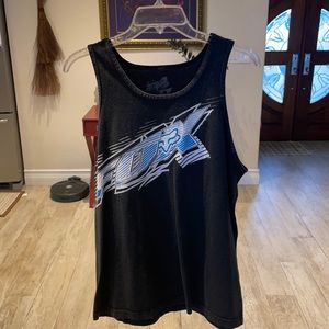Fox Tank Top Men’s Medium Black & Blue